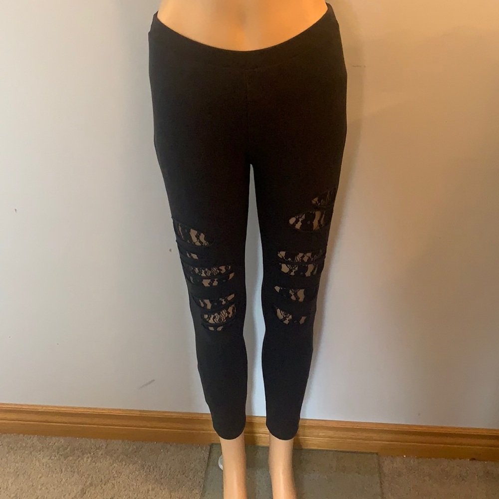 Guess cut out lace leggings